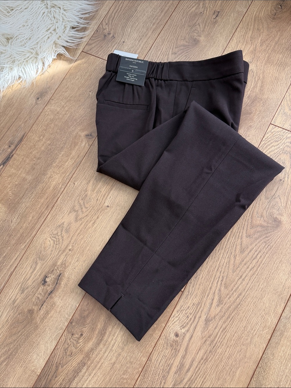 NWT Banana Republic Dark Brown Hayden Dress Pants - Picture 12 of 12